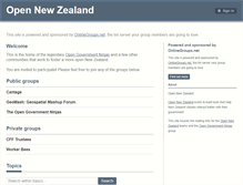 Tablet Screenshot of groups.open.org.nz