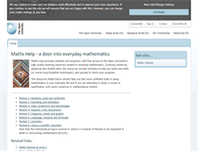 Tablet Screenshot of mathshelp.open.ac.uk